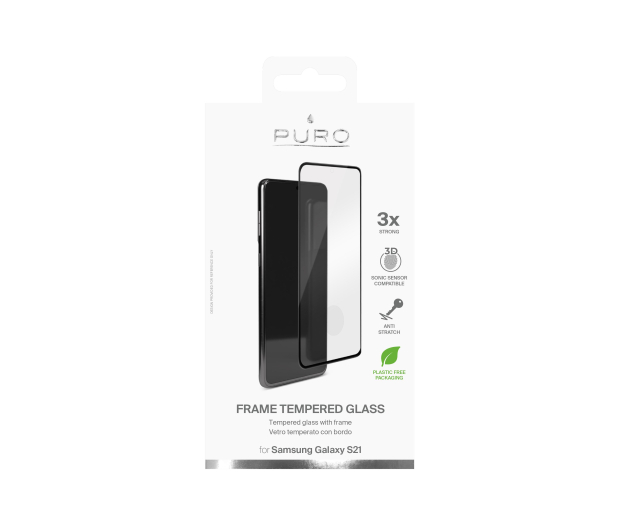 Puro Szkło PURO do Samsung Galaxy S21 (czarna ramka) # - 1461678 - zdjęcie 2